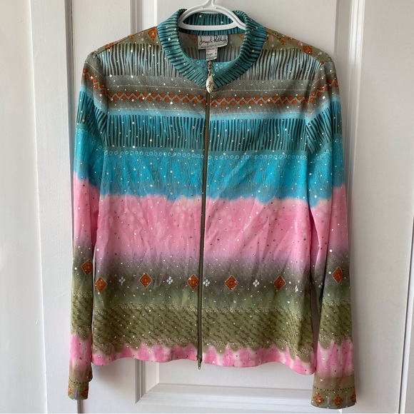 Joseph Ribkoff Jackets & Blazers - Vintage Joseph Ribkoff Bedazzled Jacket (M/L)
